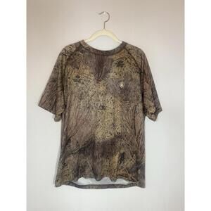 Game Winner Mossy Oak Brush Camo Short Sleeve T-Shirt Men's Size XL Camouflage